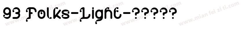 93 Folks-Light字体转换